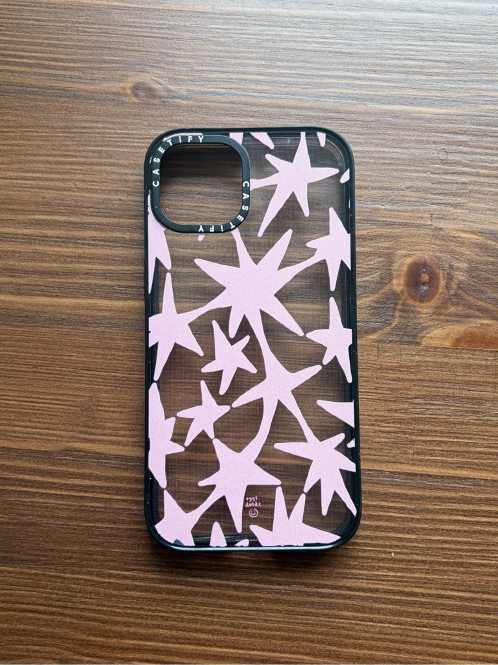 Casetify x Eggsdoodz Pink Stars Impact Case IPhone 14